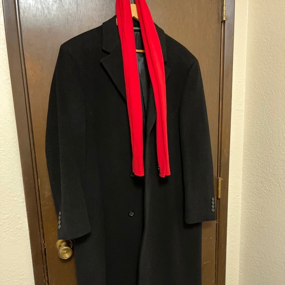 Ralph Lauren RN#51711 Men's Black Cashmere Coat 42R - Picture 1 of 3